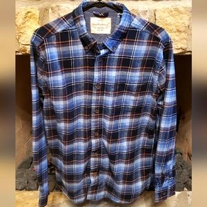Weatherproof Vintage Blue and Orange Plaid